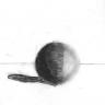 Moon turned ball (charcoal on paper)