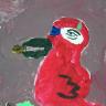 Bird (acrylic on canvas)