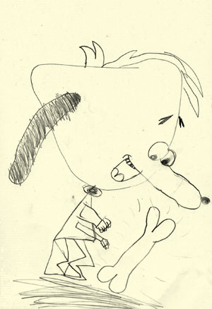 Dog (pencil on paper)